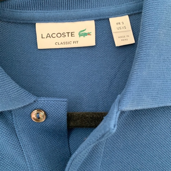 Lacoste polo shirt Classic Fit - Blue - Size XS - Excellent Condition - Picture 3 of 4